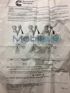 3824773 Sensör Koparma Kablo kiti CUMMINS