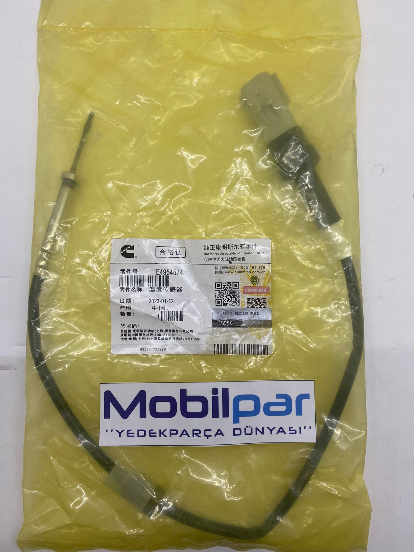Sıcaklık Sensörü müşürü 4954574 4089905 4089487 495457400 408990500 408948700